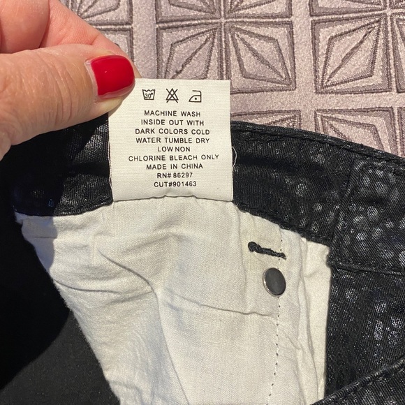 Black Patterned Pants - Picture 10 of 10